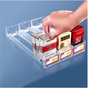 cigarette and snus pusher trays
